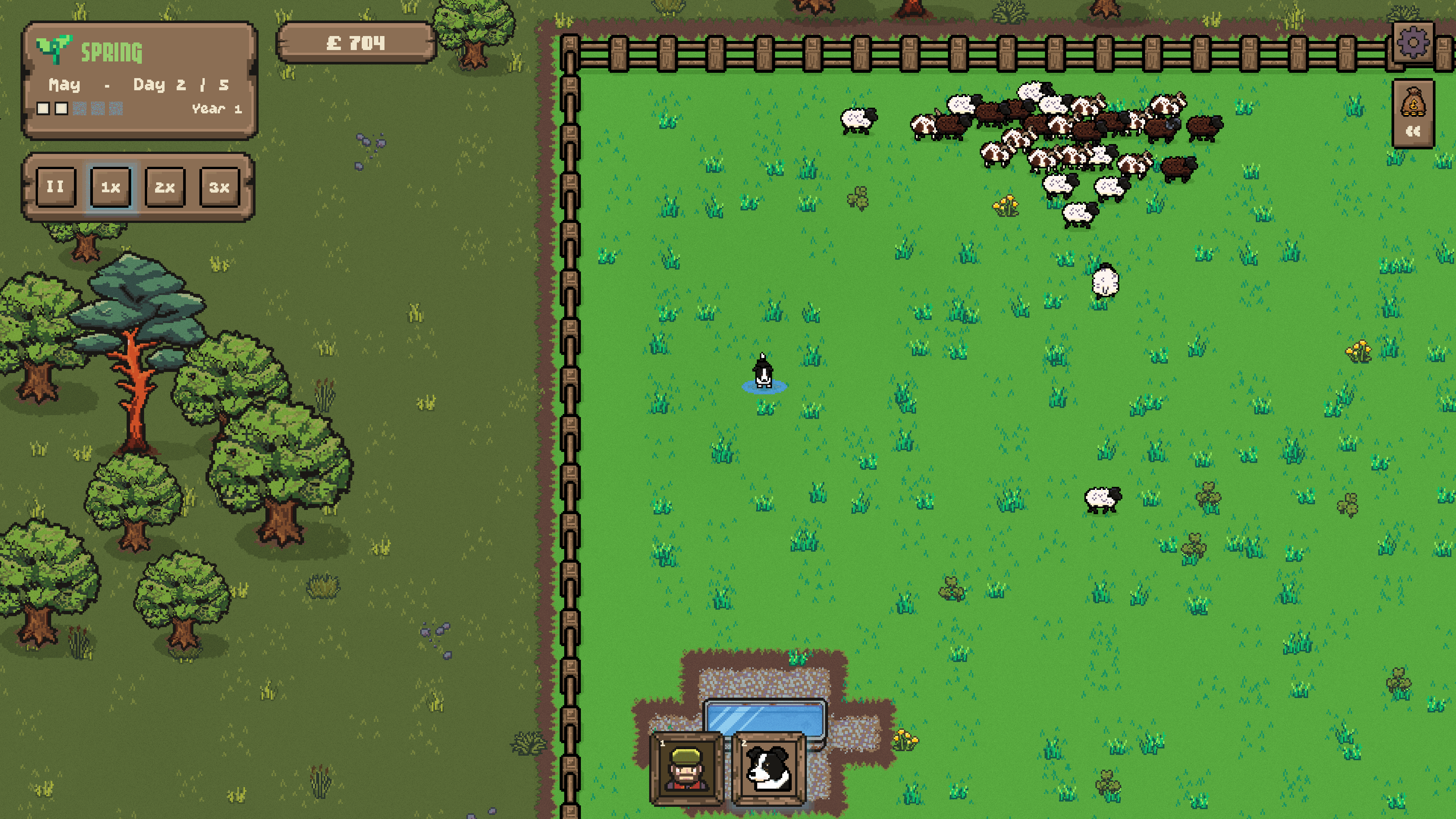 Herding the flock with a sheepdog