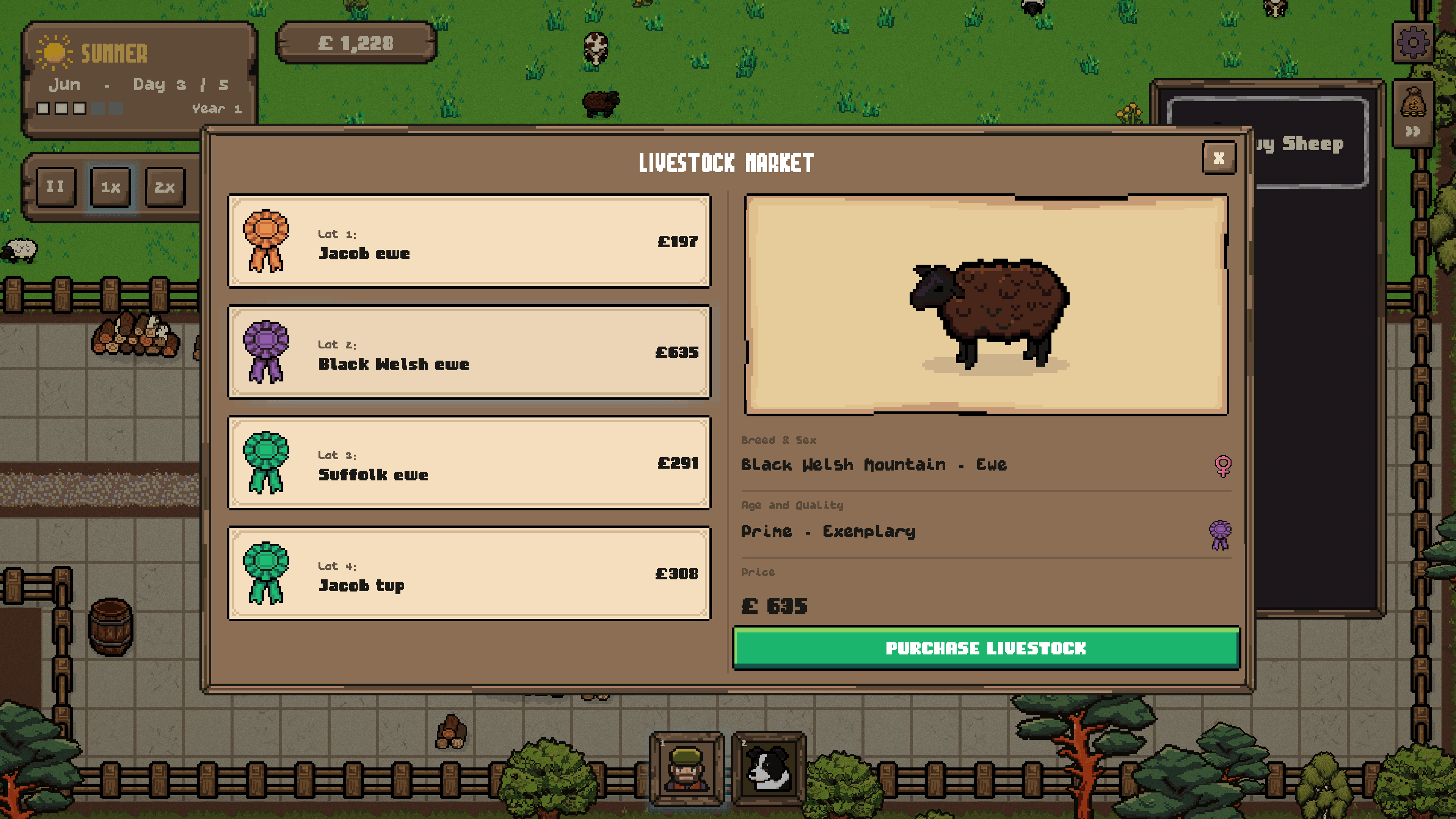The livestock market
